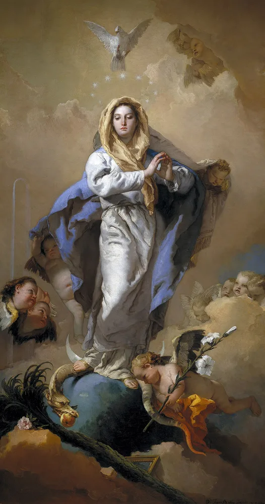 Devotional artwork or photograph associated with Immaculate Conception