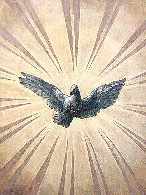 Devotional artwork or photograph associated with Pentecost