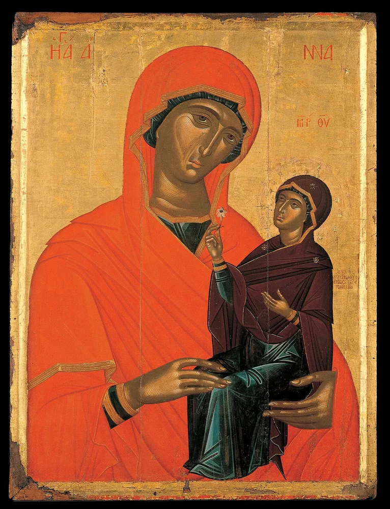 Devotional artwork or photograph associated with Saint Anne