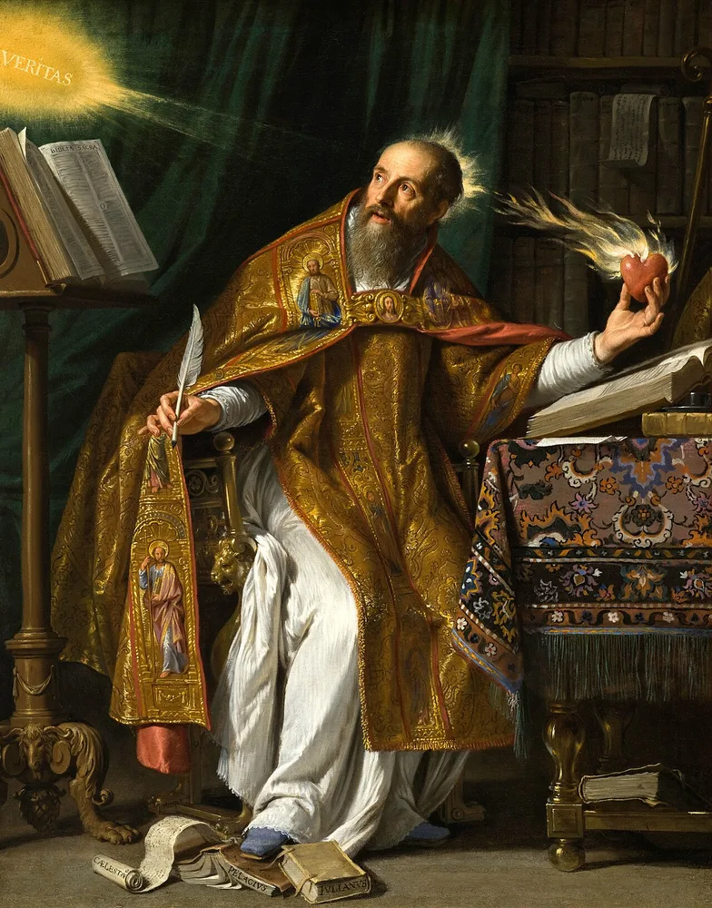 Devotional artwork or photograph associated with Augustine of Hippo