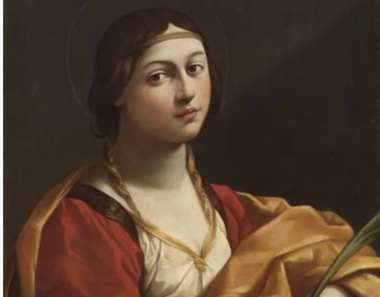 Public-domain painting of Saint Cecilia