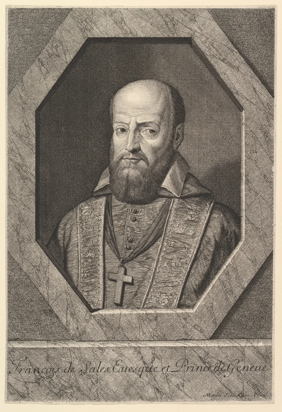 Jean Morin’s engraved portrait of Saint Francis de Sales